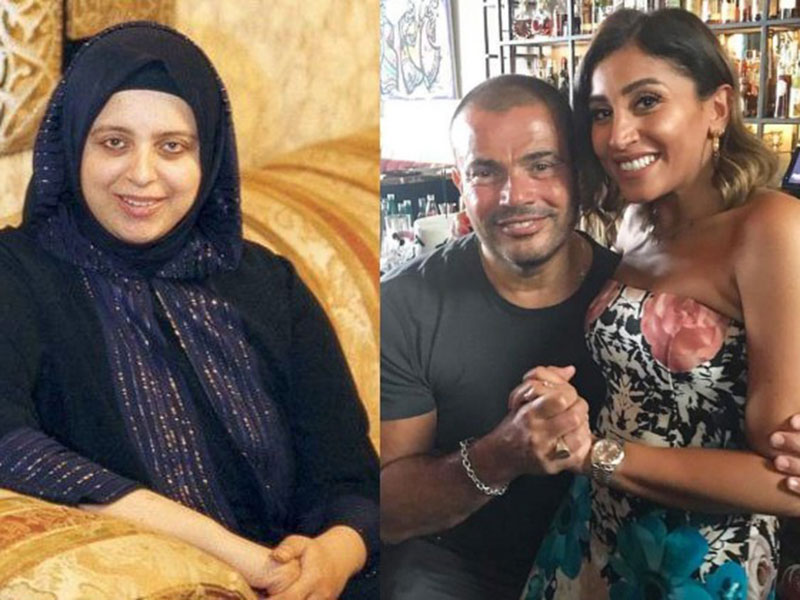 فنانة مصرية معتزلة تهاجم عمرو دياب ودينا الشربيني، وتتهمهما بالكذب!